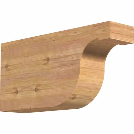 Ekena Millwork Del Monte Smooth Rafter Tail, Western Red Cedar, 5 1/2"W x 12"H x 24"L RFT06X12X24DEL00SWR